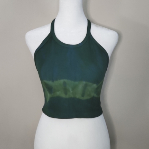 Nwot Free People Movement Happiness Runs Custom Tie Dye Crop Top - Picture 1 of 11